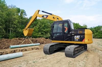 市政建设的得力助手 卡特彼勒313D2 L挖掘机应用解析